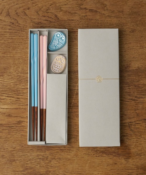 セール】ふくろう箸置き&箸セット（カトラリー）｜BIRTHDAY BAR