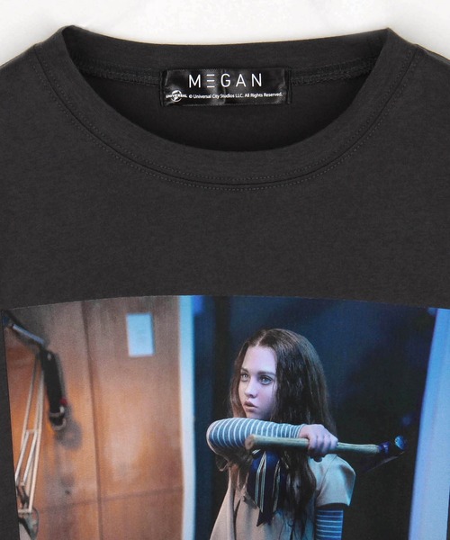 NICOLE CLUB(ニコル クラブ)の「M3GAN(ミーガン) フォトプリントTシャツ / オリジナル / 前後プリント(Tシャツ/カットソー・レディース・チャコールグレー/オフホワイト・FREE)」の7枚目の写真
