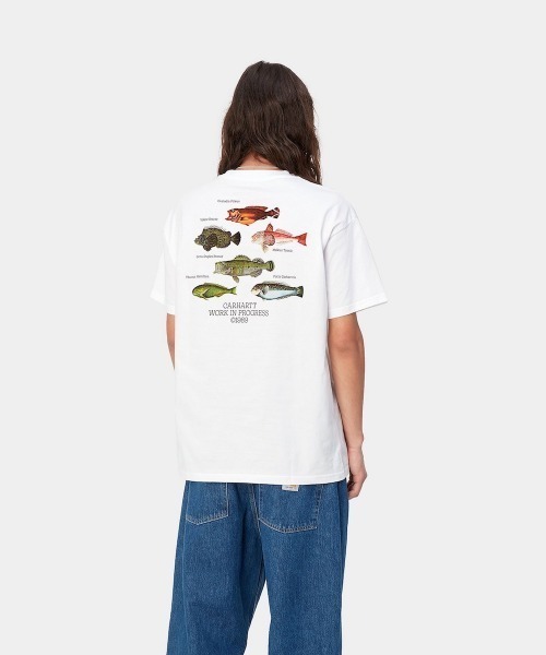 Carhartt WIP(カーハートダブリューアイピー)の「Carhartt WIP S/S Fish T-Shirt(カーハートワークインプログレス S/S フィッシュ Tシャツ)(Tシャツ/カットソー・メンズ・ブラック/ブルー系/ホワイト/グリーン系・SMALL/MEDIUM/LARGE/X-LARGE)」の2枚目の写真