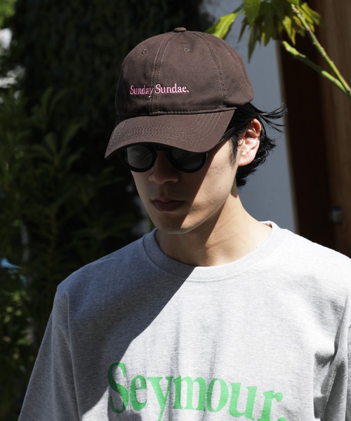 Seymour.(シーモア)の「"Sunday Sundae" EMBROIDERY CAP(キャップ・メンズ・グリーン/ブラウン・FREE)」の13枚目の写真