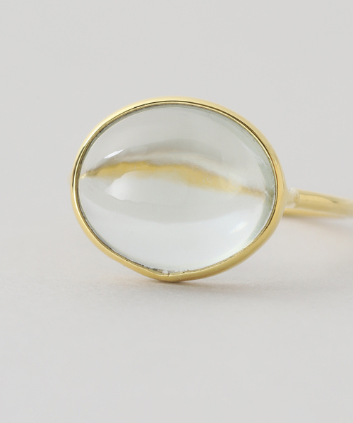 SLOBE IENA（スローブイエナ）の「Pondichery/ポンディシェリ オーバルリング（リング・レディース・ピンク系その他/ホワイト/ブラウン/グリーン/イエロー・FREE）」の10枚目の写真