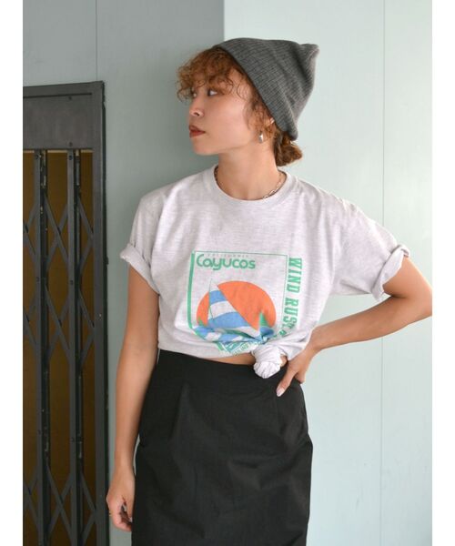 Ungrid（アングリッド）の「ヴィンテージヨットモチーフTee（Tシャツ/カットソー・レディース・ライトグレー/オフホワイト・FREE）」の17枚目の写真