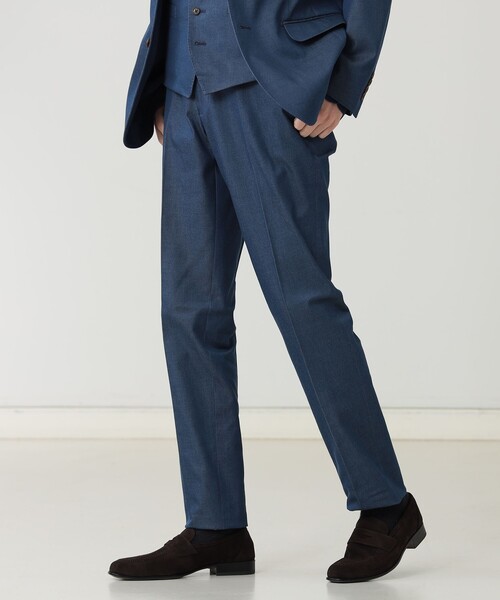 【セール】ストレッチ デニム ノープリーツ スラックス 24AW（セットアップ対応）（スラックス）｜BEAMS HEART（ビームスハート）