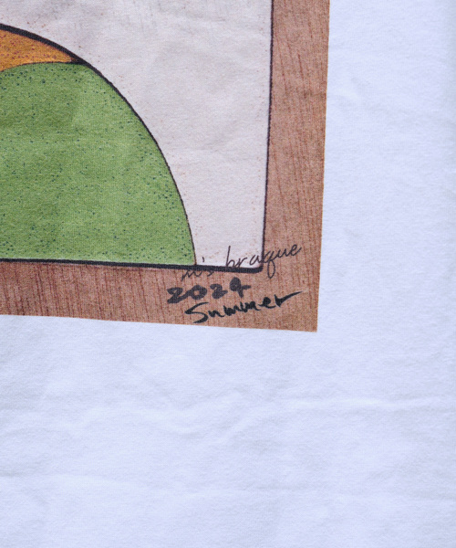 m's braque（エムズブラック）の「m's braque (エムズ ブラック) for BOUCLE FRANCH PUZZLE-Tシャツ（Tシャツ/カットソー・メンズ・ホワイト・LARGE/MEDIUM）」の2枚目の写真