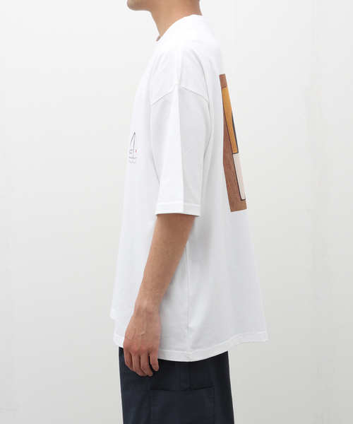 m's braque（エムズブラック）の「m's braque (エムズ ブラック) for BOUCLE FRANCH PUZZLE-Tシャツ（Tシャツ/カットソー・メンズ・ホワイト・LARGE/MEDIUM）」の7枚目の写真