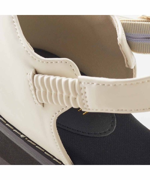 Live in comfort(リブインコンフォート)の「リブ イン コンフォート 甲をすっぽり覆って歩きやすい 大人グルカサンダル(サンダル・レディース・アイボリー/ブラック・6/5/4/3/2/1)」の10枚目の写真