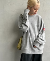 [MANHATTAN PORTAGE/マンハッタンポーテージ] 別注 アームプリントロゴ クルーネックスウェット