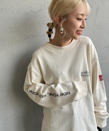 [MANHATTAN PORTAGE/マンハッタンポーテージ] 別注 アームプリントロゴ クルーネックスウェット