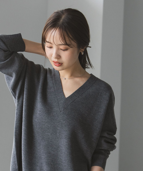 NOBLE Vネックニットセーター