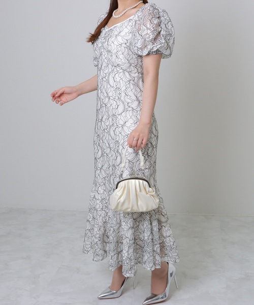 Lace Ladies(レースレディース)の「レザー調 2WAY コンパクト ギャザー がま口 バッグ(クラッチバッグ・レディース・ピンク/アイボリー・FREE)」の14枚目の写真