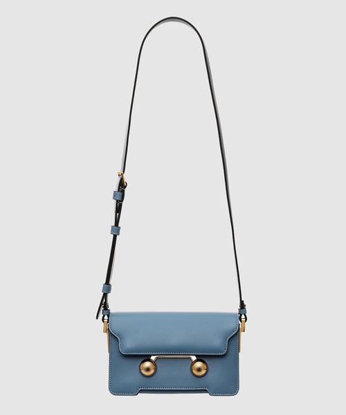 【お洒落に♪】MARNI Trunkarooミニショルダーバッグ ライトグレー レザー製 Trunkaroo ミニショルダーバッグ | Marni