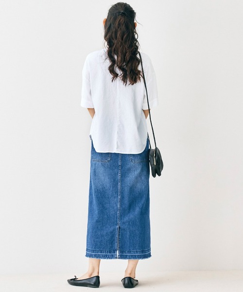 and myera（アンド マイラ）の「ａｎｄ　ｍｙｅｒａ　布はくのＴトップス（シャツ/ブラウス・レディース・ブラック/ホワイト/カーキ・MEDIUM/LARGE/X-LARGE/SMALL）」の18枚目の写真