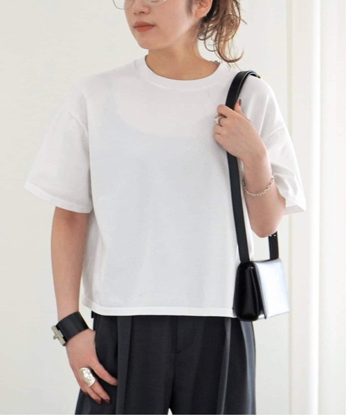 AP STUDIO（エーピーストゥディオ）の「追加3 ニットクロップドティー（ニット/セーター・レディース・ブラック/ホワイト/ネイビー・FREE）」の10枚目の写真