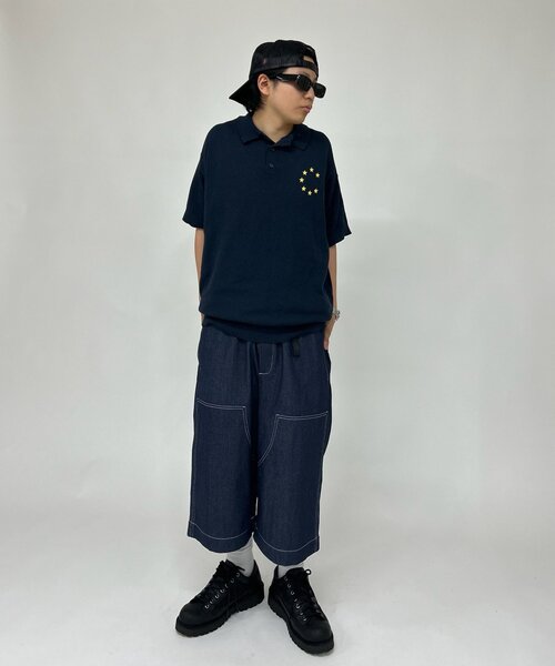 WHO'S WHO gallery（フーズフーギャラリー）の「スターポロシャツ（ポロシャツ・レディース・ネイビー/ブラック/ホワイト・FREE）」の15枚目の写真