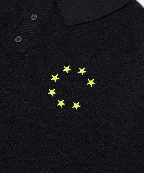 WHO'S WHO gallery（フーズフーギャラリー）の「スターポロシャツ（ポロシャツ・レディース・ネイビー/ブラック/ホワイト・FREE）」の19枚目の写真