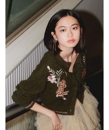 LILY BROWN | 【LILY BROWN×KEITA MARUYAMA】モチーフニットカーディガン(カーディガン/ボレロ)