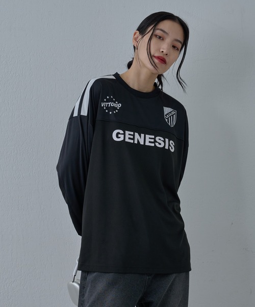 COLONY 2139（コロニートゥーワンスリーナイン）の「ゲームシャツ長袖クルー（Tシャツ/カットソー・メンズ・ブラック/ホワイト・MEDIUM/LARGE）」の10枚目の写真