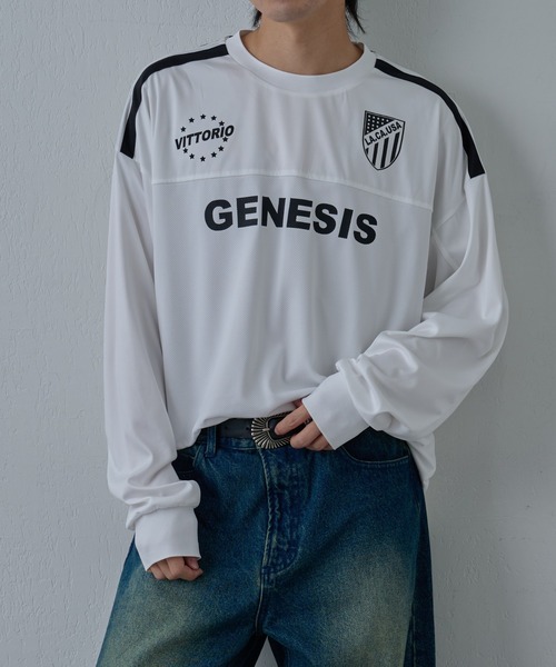 COLONY 2139（コロニートゥーワンスリーナイン）の「ゲームシャツ長袖クルー（Tシャツ/カットソー・メンズ・ブラック/ホワイト・MEDIUM/LARGE）」の8枚目の写真