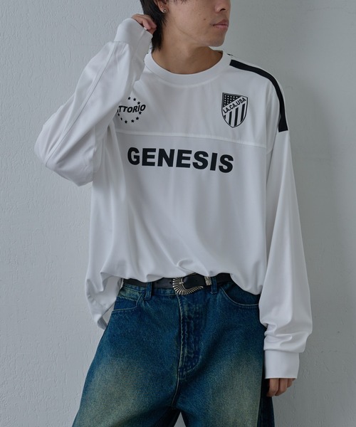 COLONY 2139（コロニートゥーワンスリーナイン）の「ゲームシャツ長袖クルー（Tシャツ/カットソー・メンズ・ブラック/ホワイト・MEDIUM/LARGE）」の7枚目の写真