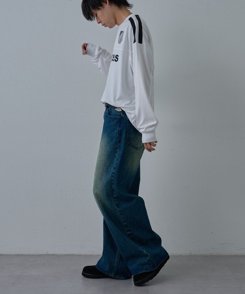 COLONY 2139（コロニートゥーワンスリーナイン）の「ゲームシャツ長袖クルー（Tシャツ/カットソー・メンズ・ブラック/ホワイト・MEDIUM/LARGE）」の22枚目の写真