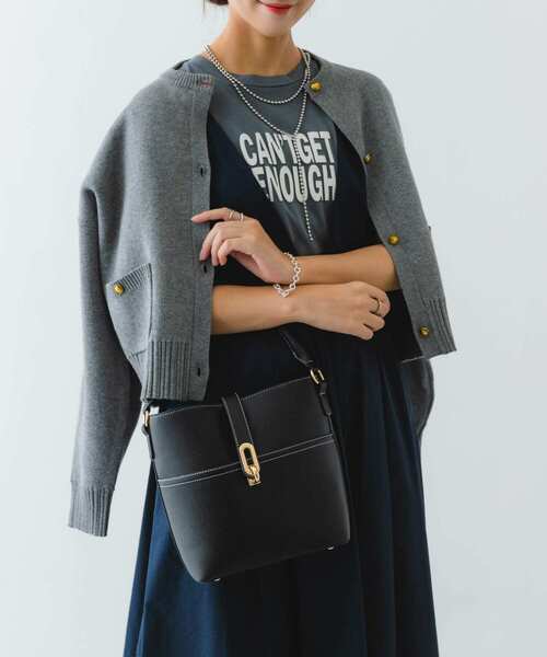 RODE SKO（ロデスコ）の「ワンハンドルステッチバケツバッグ（ハンドバッグ・レディース・ブラック/オレンジ/ベージュ系その他・ONE）」の8枚目の写真