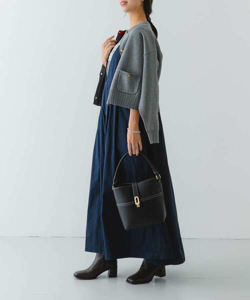 RODE SKO（ロデスコ）の「ワンハンドルステッチバケツバッグ（ハンドバッグ・レディース・ブラック/オレンジ/ベージュ系その他・ONE）」の13枚目の写真