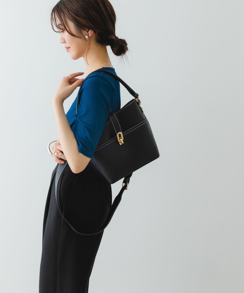 RODE SKO（ロデスコ）の「ワンハンドルステッチバケツバッグ（ハンドバッグ・レディース・ブラック/オレンジ/ベージュ系その他・ONE）」の18枚目の写真