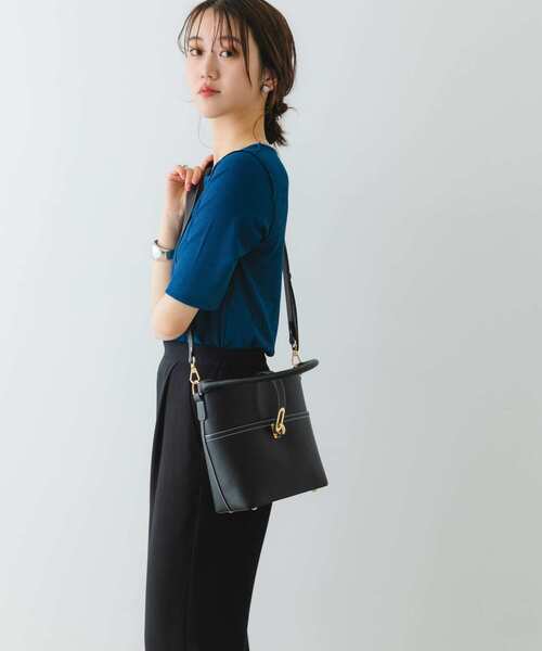 RODE SKO（ロデスコ）の「ワンハンドルステッチバケツバッグ（ハンドバッグ・レディース・ブラック/オレンジ/ベージュ系その他・ONE）」の21枚目の写真