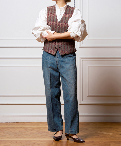 IENA LA BOUCLE LINTON Vネックベスト IENA LA BOUCLE（イエナラブークル）の「IENA LA BOUCLE LINTON