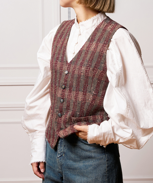 IENA LA BOUCLE LINTON Vネックベスト IENA LA BOUCLE（イエナラブークル）の「IENA LA BOUCLE LINTON