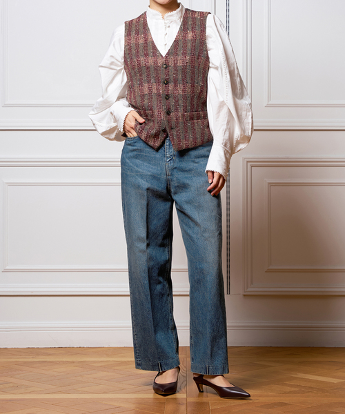 IENA LA BOUCLE LINTON Vネックベスト IENA LA BOUCLE（イエナラブークル）の「IENA LA BOUCLE LINTON