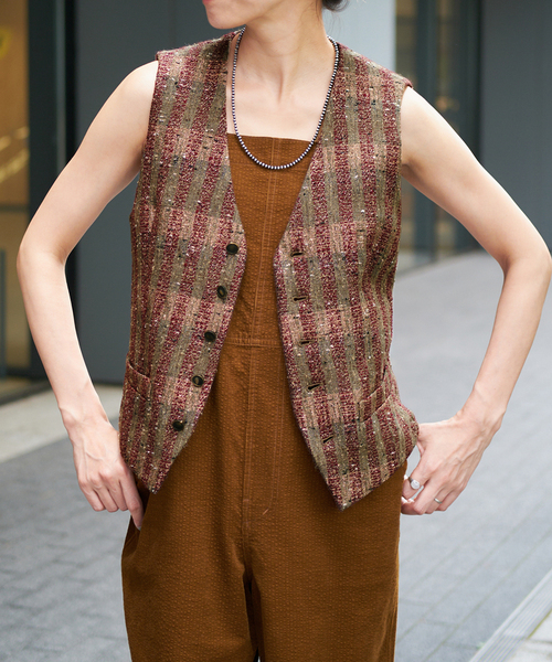 IENA LA BOUCLE LINTON Vネックベスト IENA LA BOUCLE（イエナラブークル）の「IENA LA BOUCLE LINTON