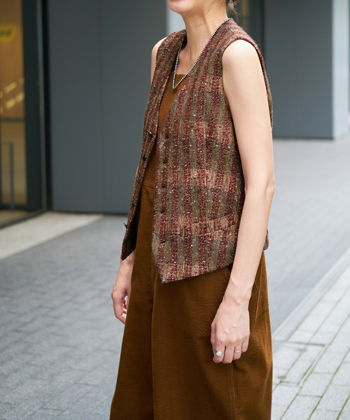 IENA LA BOUCLE LINTON Vネックベスト IENA LA BOUCLE（イエナラブークル）の「IENA LA BOUCLE LINTON