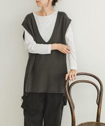 ITEMS URBANRESEARCH | ロングTシャツ×ニットベストセット(Tシャツ/カットソー)