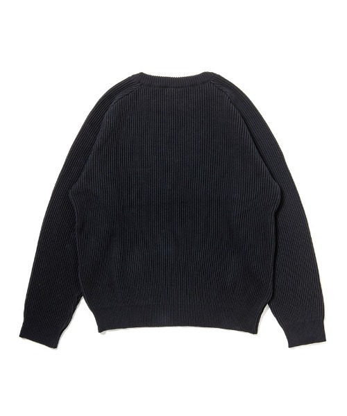 430(フォーサーティ)の「mn3008-PW KNIT SWEATER クルーネックセーター(ニット/セーター・メンズ・ブラック・0/1/2/3)」の2枚目の写真