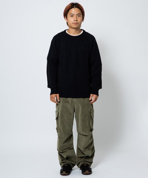 430(フォーサーティ)の「mn3008-PW KNIT SWEATER クルーネックセーター(ニット/セーター・メンズ・ブラック・0/1/2/3)」の4枚目の写真