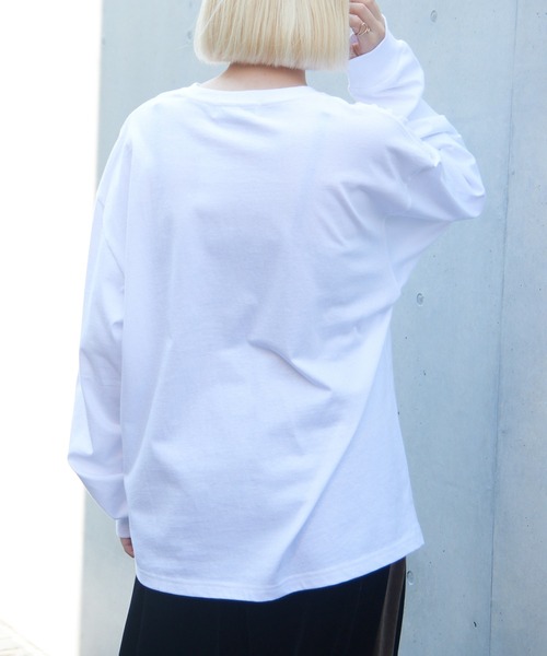 THE FINAL VIEW(ザファイナルビュー)の「【THE FINAL VIEW】フラワーフォトプリント ロンTEE(Tシャツ/カットソー・レディース・ホワイト系その他2/ブラック系その他3/ブラック系その他2/ブラック/ホワイト/ホワイト系その他3・FREE)」の16枚目の写真