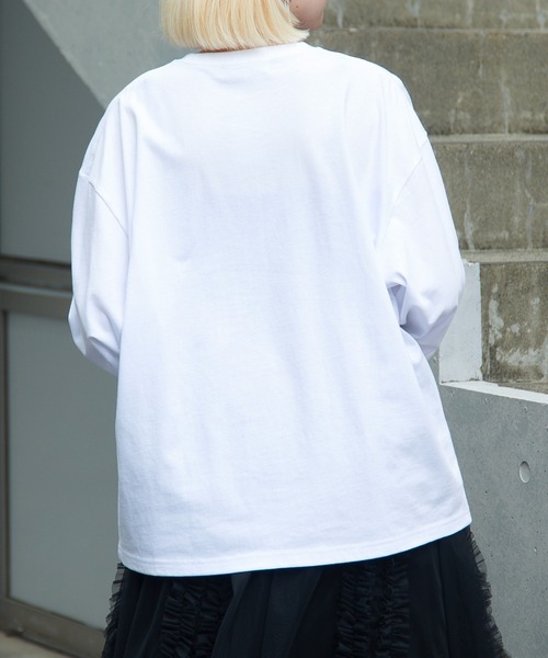 THE FINAL VIEW(ザファイナルビュー)の「【THE FINAL VIEW】フラワーフォトプリント ロンTEE(Tシャツ/カットソー・レディース・ホワイト系その他2/ブラック系その他3/ブラック系その他2/ブラック/ホワイト/ホワイト系その他3・FREE)」の9枚目の写真
