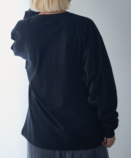 THE FINAL VIEW(ザファイナルビュー)の「【THE FINAL VIEW】フラワーフォトプリント ロンTEE(Tシャツ/カットソー・レディース・ホワイト系その他2/ブラック系その他3/ブラック系その他2/ブラック/ホワイト/ホワイト系その他3・FREE)」の21枚目の写真