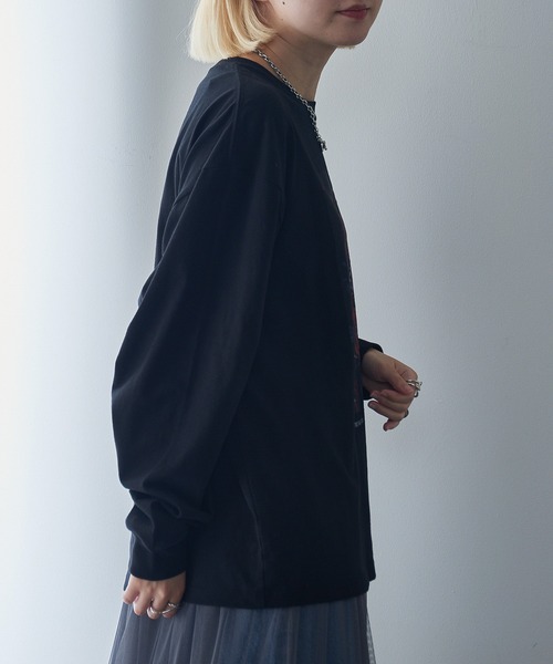 THE FINAL VIEW(ザファイナルビュー)の「【THE FINAL VIEW】フラワーフォトプリント ロンTEE(Tシャツ/カットソー・レディース・ホワイト系その他2/ブラック系その他3/ブラック系その他2/ブラック/ホワイト/ホワイト系その他3・FREE)」の22枚目の写真