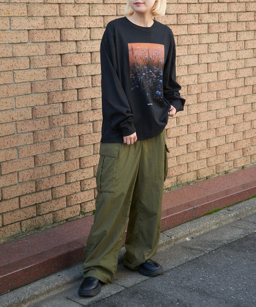 THE FINAL VIEW(ザファイナルビュー)の「【THE FINAL VIEW】フラワーフォトプリント ロンTEE(Tシャツ/カットソー・レディース・ホワイト系その他2/ブラック系その他3/ブラック系その他2/ブラック/ホワイト/ホワイト系その他3・FREE)」の7枚目の写真