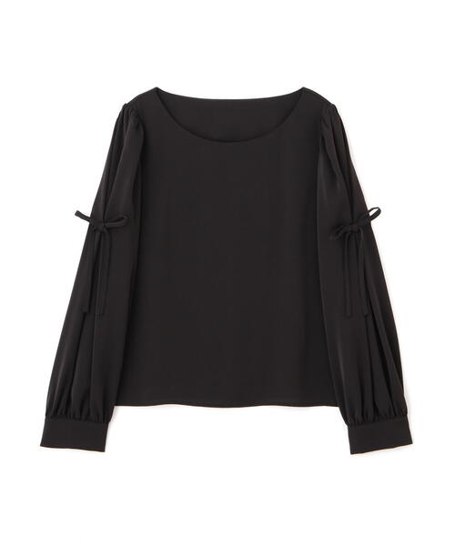 PROPORTION BODY DRESSING（プロポーションボディドレッシング）の「タックリボンスリーブブラウス / 1214210908（シャツ/ブラウス・レディース・ホワイト系その他/ブラック/ベージュ・MEDIUM/SMALL）」の6枚目の写真