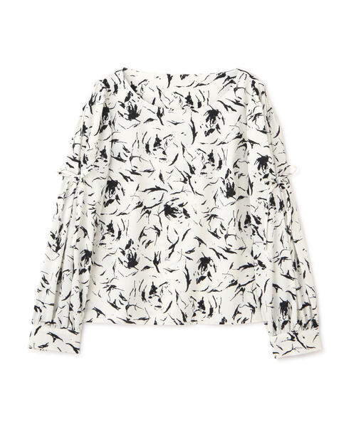 PROPORTION BODY DRESSING（プロポーションボディドレッシング）の「タックリボンスリーブブラウス / 1214210908（シャツ/ブラウス・レディース・ホワイト系その他/ブラック/ベージュ・MEDIUM/SMALL）」の13枚目の写真