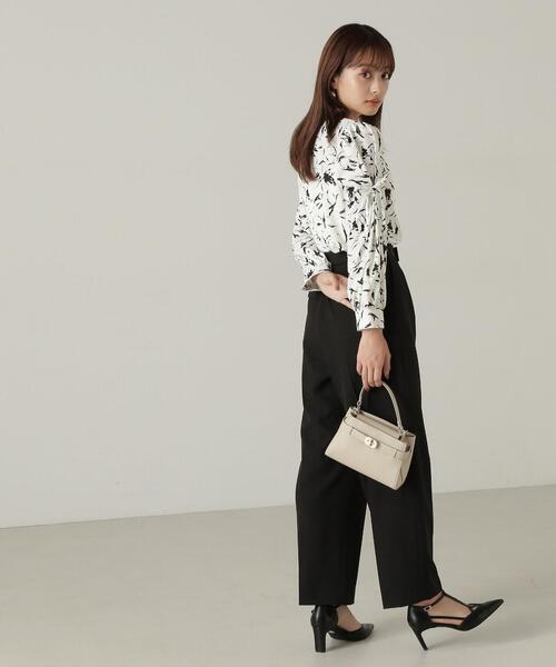 PROPORTION BODY DRESSING（プロポーションボディドレッシング）の「タックリボンスリーブブラウス / 1214210908（シャツ/ブラウス・レディース・ホワイト系その他/ブラック/ベージュ・MEDIUM/SMALL）」の17枚目の写真