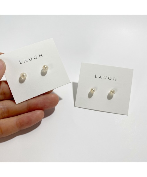 tone(トーン)の「【Laugh】tubu beads / pierce(MA)(ピアス(両耳用)・レディース・ホワイト/ブルー/グリーン/ブルー系その他・FREE)」の12枚目の写真