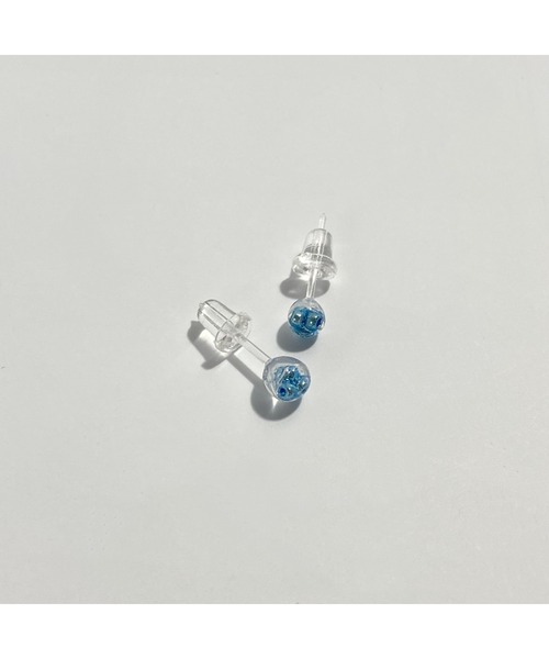 tone(トーン)の「【Laugh】tubu beads / pierce(MA)(ピアス(両耳用)・レディース・ホワイト/ブルー/グリーン/ブルー系その他・FREE)」の9枚目の写真
