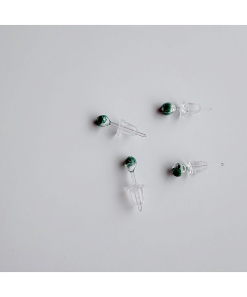 tone(トーン)の「【Laugh】tubu beads / pierce(MA)(ピアス(両耳用)・レディース・ホワイト/ブルー/グリーン/ブルー系その他・FREE)」の8枚目の写真