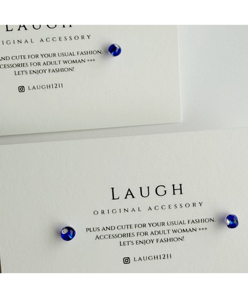 tone(トーン)の「【Laugh】tubu beads / pierce(MA)(ピアス(両耳用)・レディース・ホワイト/ブルー/グリーン/ブルー系その他・FREE)」の7枚目の写真
