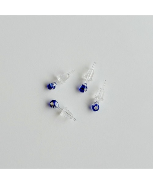 tone(トーン)の「【Laugh】tubu beads / pierce(MA)(ピアス(両耳用)・レディース・ホワイト/ブルー/グリーン/ブルー系その他・FREE)」の6枚目の写真