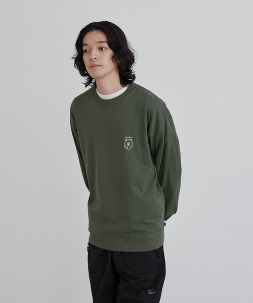 coen(コーエン)の「【WEB限定】RYO KANEYASU × コーエンベアプリントロングスリーブTシャツ(Tシャツ/カットソー・メンズ・ホワイト/ベージュ/ネイビー/ダークグレー・M/L/XL/S)」の16枚目の写真
